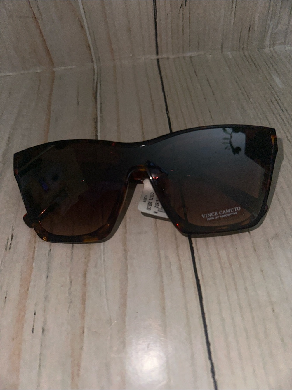 Vince Camuto Oversized Tortoiseshell Sunglasses with Brown Gradient Lenses